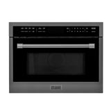 ZLINE 24 in. Built-in Convection Microwave Oven in Stainless Steel with Speed and Sensor Cooking (MWO-24) [Color: Black Stainless Steel]