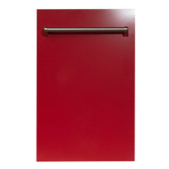 ZLINE 18 in. Dishwasher Panel with Traditional Handle (DP-18) [Color: Red Gloss]