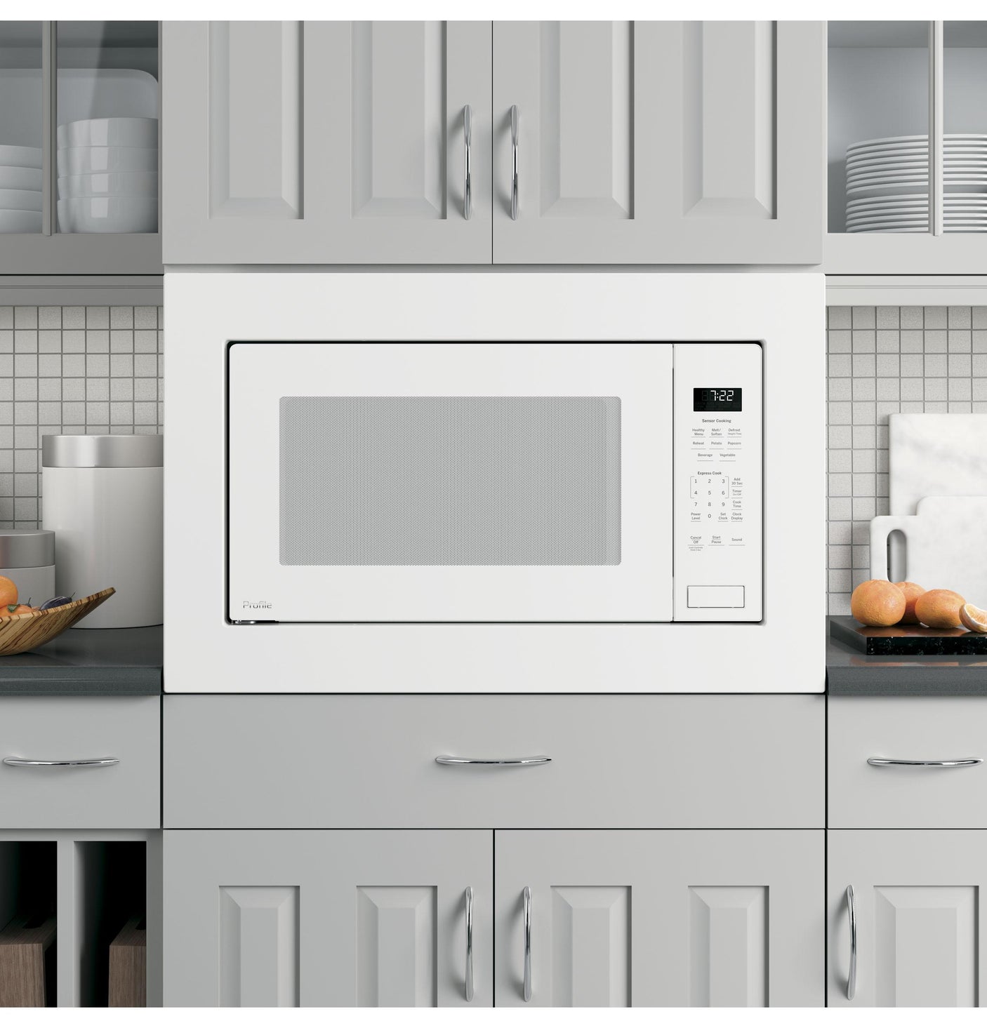 GE Profile™ 2.2 Cu. Ft. Built-In Sensor Microwave Oven