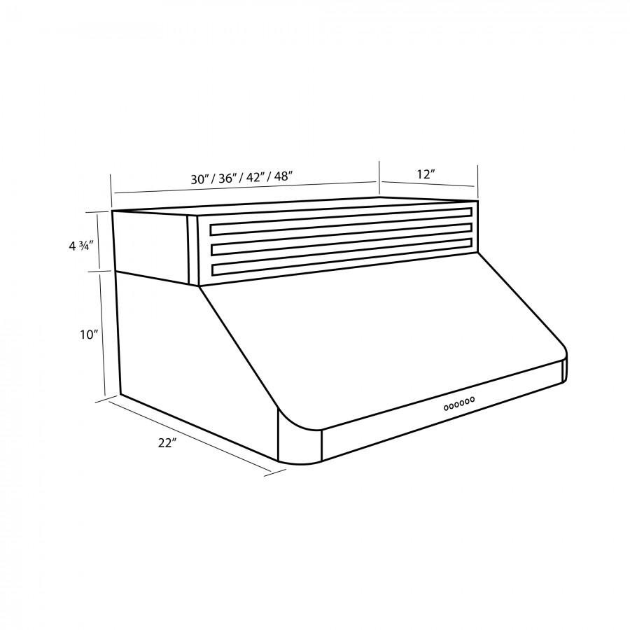 ZLINE Recirculating Under Cabinet Range Hood (RK623) [Size: 30 Inch]