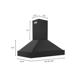 ZLINE Black Stainless Steel Wall Mount Range Hood (BS655N)