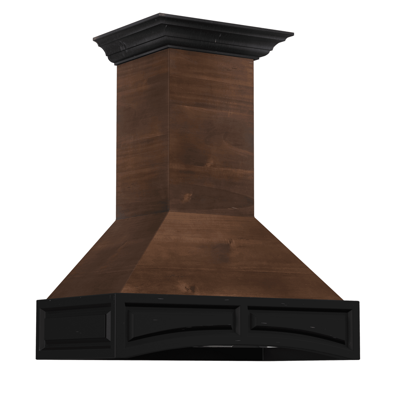 ZLINE Wooden Wall Mount Range Hood in Antigua and Walnut - Includes Dual Remote Motor (321AR-RD) [Size: 42 Inch, CFM: 700]