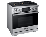 36" Pro Gas Range, Silver Stainless Steel, Natural Gas