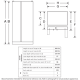 GE® 21.9 Cu. Ft. Counter-Depth Side-By-Side Refrigerator