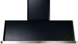 Majestic 60 Inch Glossy Black Wall Mount Convertible Range Hood