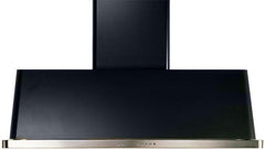 Majestic 60 Inch Glossy Black Wall Mount Convertible Range Hood