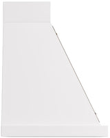 Nostalgie 30 Inch White Wall Mount Convertible Range Hood