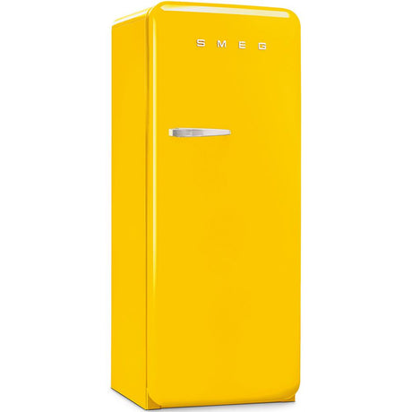 Approx 24" 50'S Style Refrigerator with ice compartment, Yellow, Right hand hinge