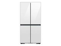 Bespoke 29 cu. ft. 4-Door Flex™ Refrigerator with Beverage Center™ & Customizable Door Panels in White Glass