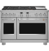 Café™ 48" Smart Dual-Fuel Commercial-Style Range with 6 Burners and Griddle (Natural Gas)