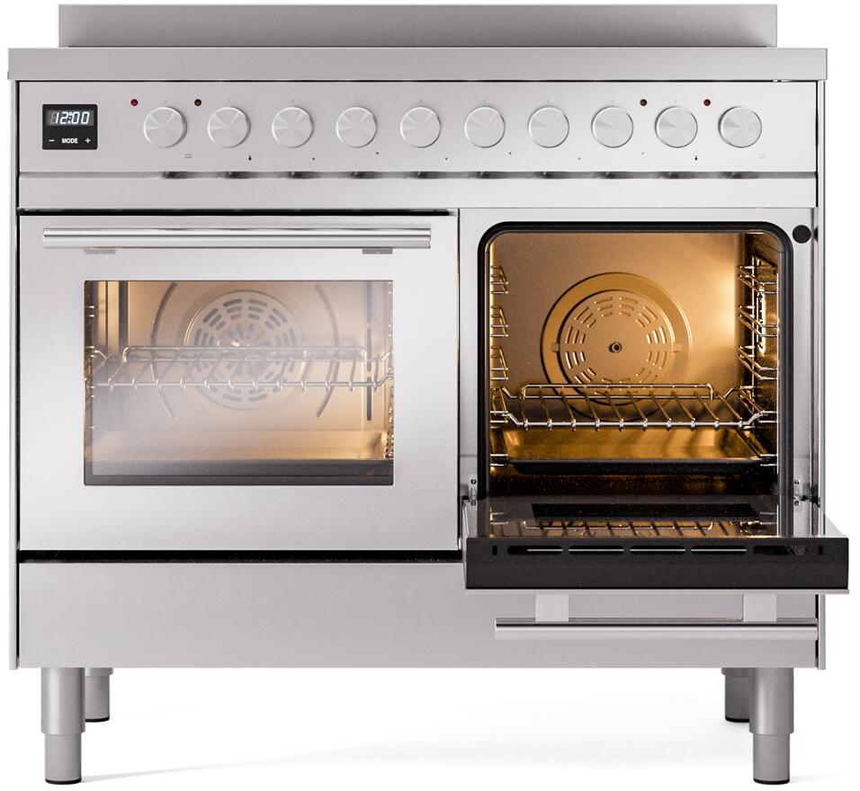 Professional Plus II 40 Inch Electric Freestanding Range in Stainless Steel with Trim