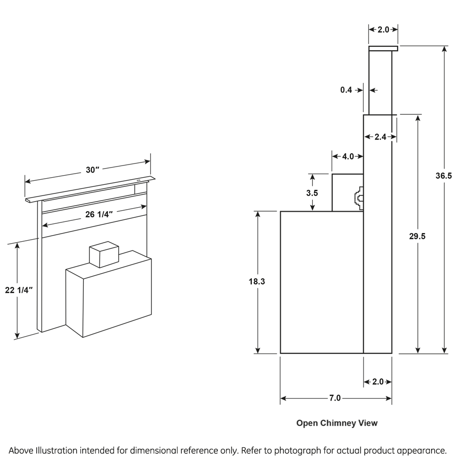 Universal 30" Telescopic Downdraft System