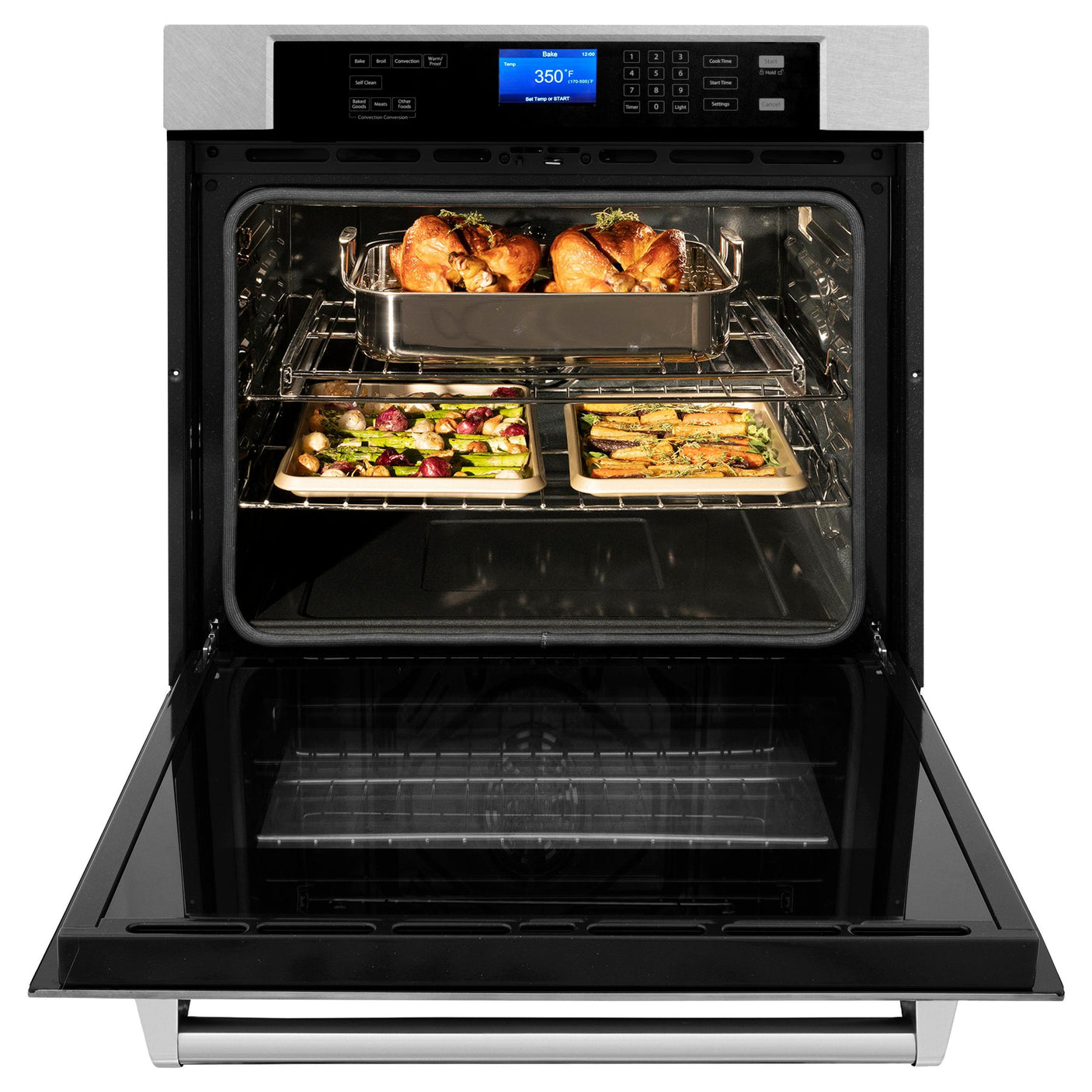 ZLINE 30" Professional Single Wall Oven with Self Clean and True Convection in Stainless Steel (AWS-30) [Color: ZLINE DuraSnow Stainless Steel ]