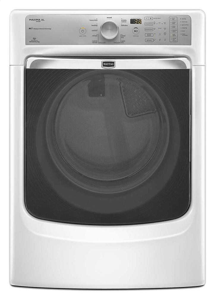 Maxima XL® HE Steam Dryer with a quiet SoundGuard® drum