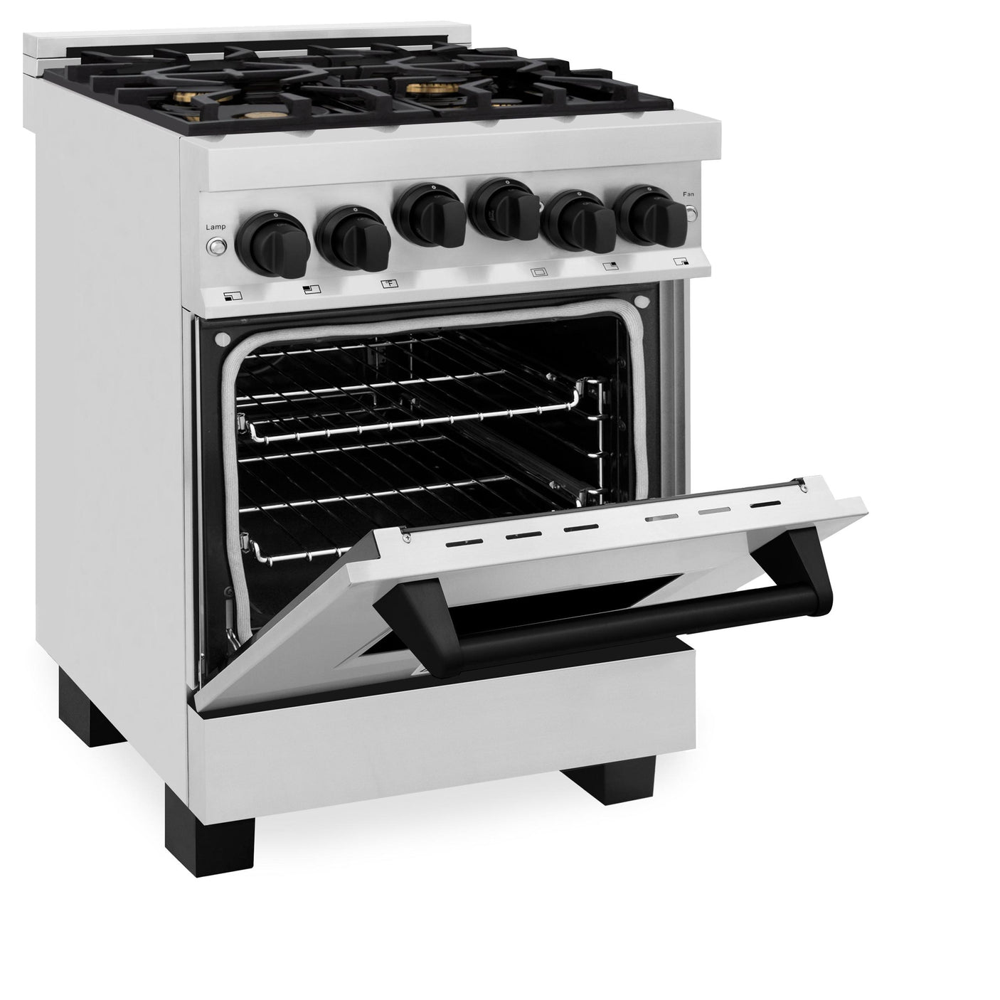 ZLINE Autograph Edition 24" 2.8 cu. ft. Range with Gas Stove and Gas Oven in Stainless Steel with Accents (RGZ-24) [Color: Gold]