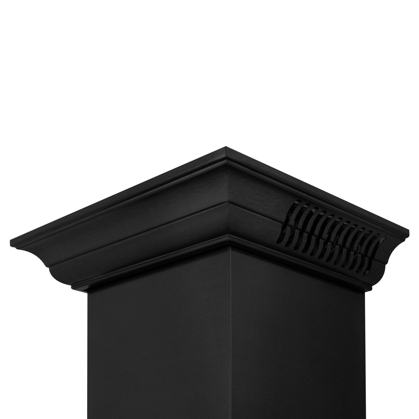 ZLINE Ducted Vent Wall Mount Range Hood in Black Stainless Steel with Built-in ZLINE CrownSound Bluetooth Speakers (BSKBNCRN-BT)