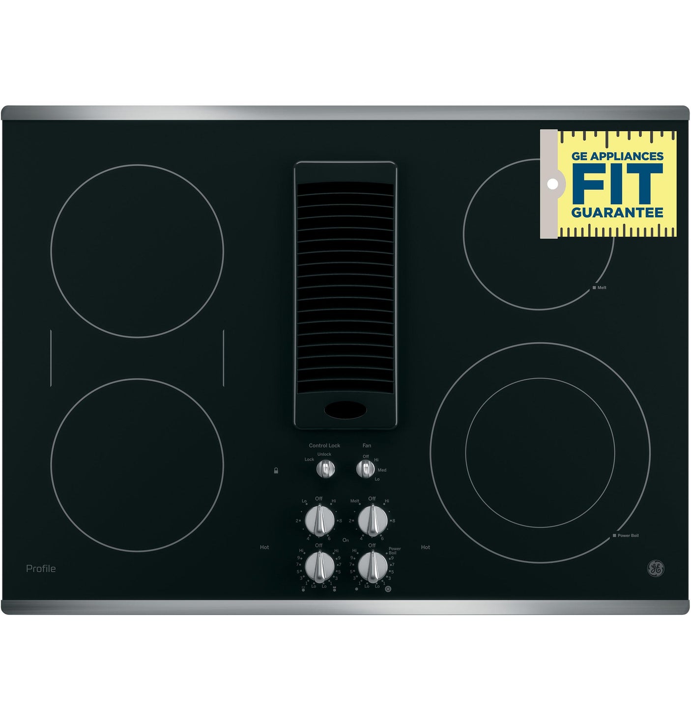 GE Profile™ 30" Downdraft Electric Cooktop