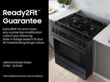 Bespoke 6.0 cu. ft. Smart Slide-In Gas Range with Precision Knobs in Matte Black Steel