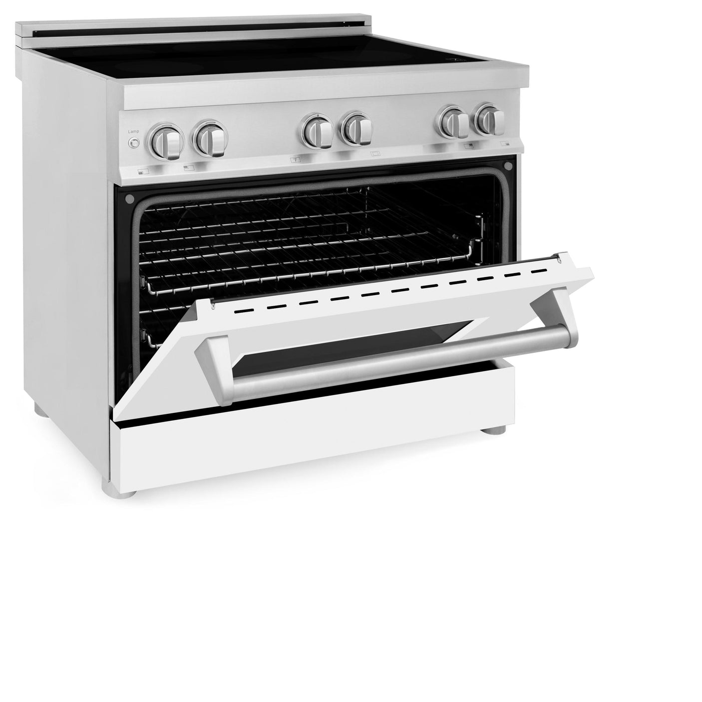 ZLINE 36" 4.6 cu. ft. Induction Range with a 4 Element Stove and Electric Oven in Stainless Steel (RAIND-36) [Color: DuraSnow®]