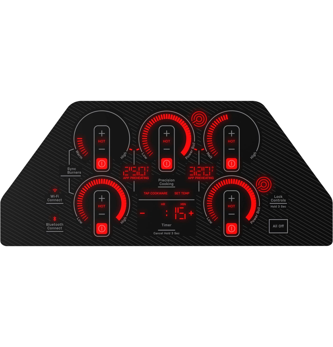 GE Profile™ 36" Built-In Touch Control Cooktop