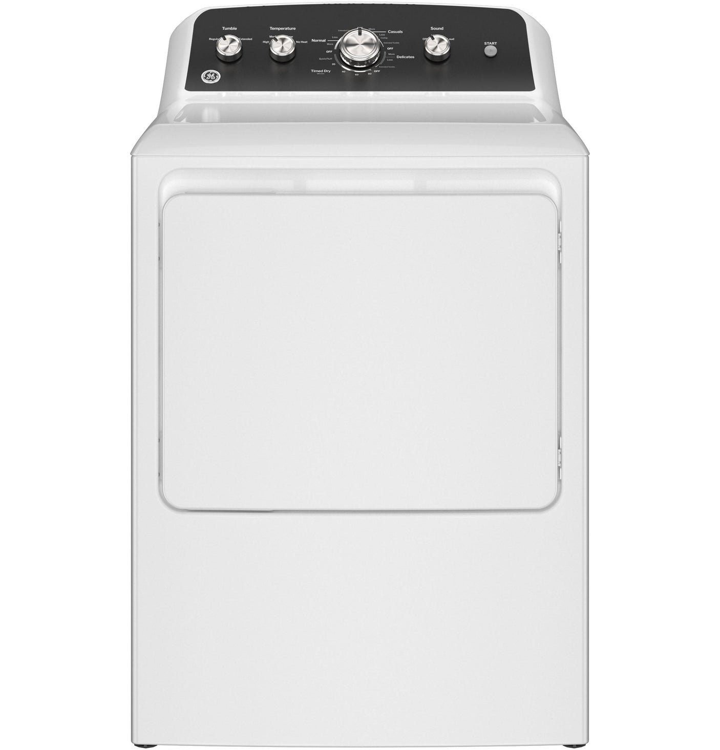 GE® 7.2 cu. ft. Capacity Gas Dryer with Up To 120 ft. Venting and Extended Tumble