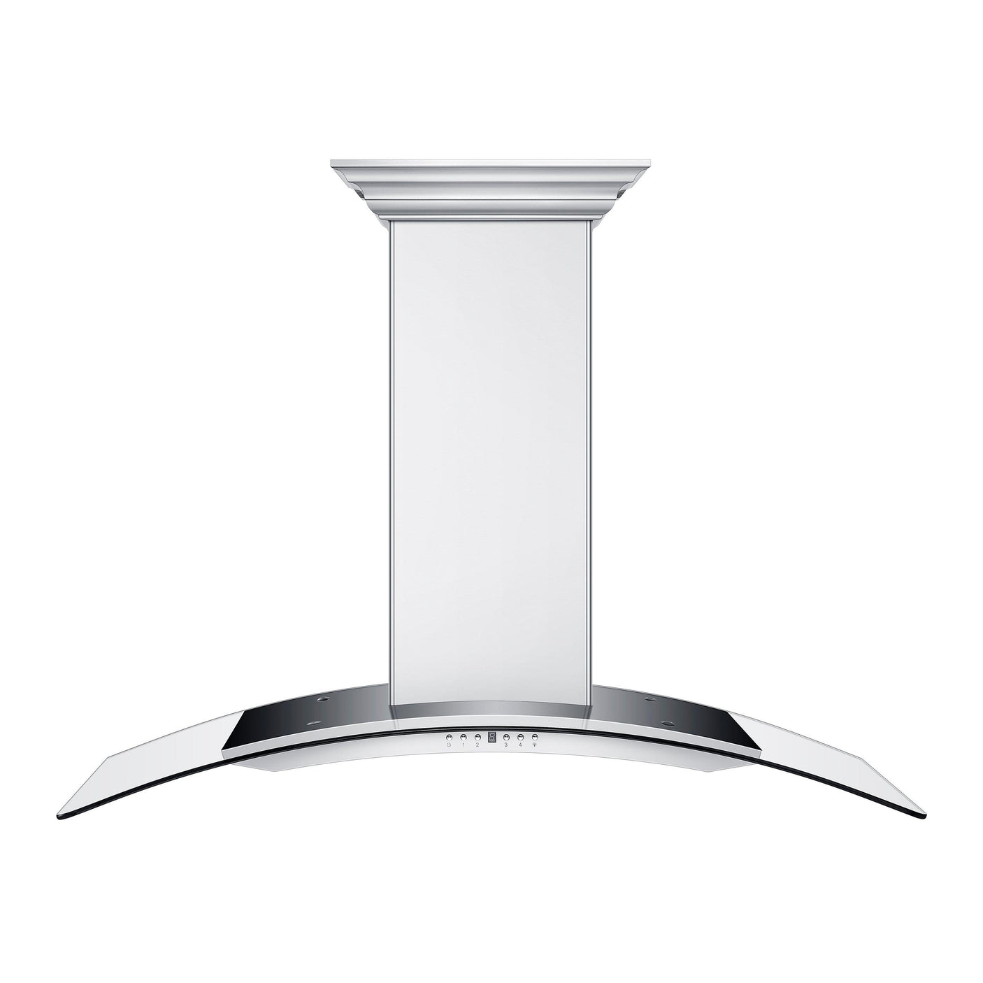 ZLINE Ducted Vent Wall Mount Range Hood in Stainless Steel with Built-in ZLINE CrownSound Bluetooth Speakers (KN4CRN-BT)