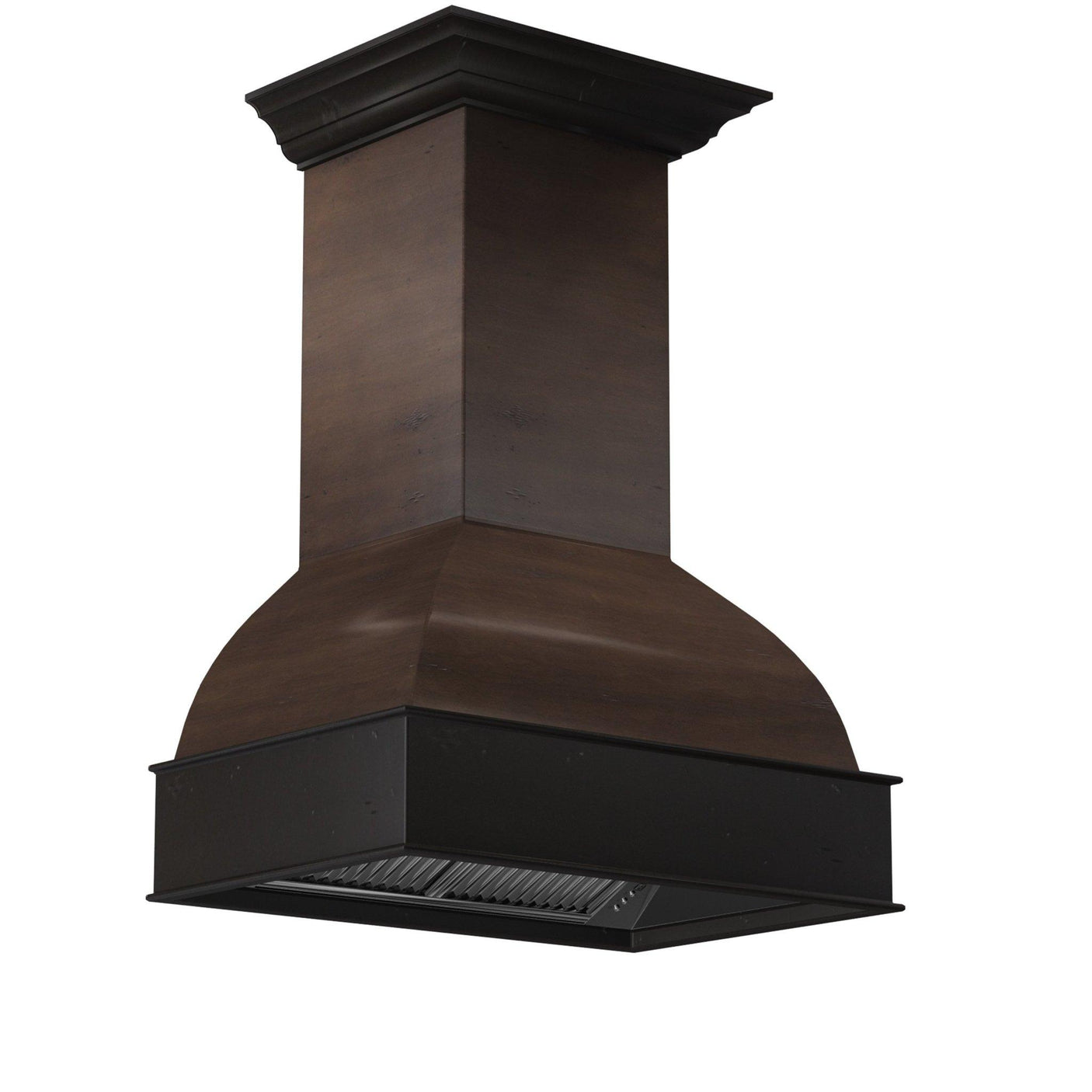 ZLINE 36" Wooden Wall Mount Range Hood in Antigua and Walnut - Includes Motor (369AW-36) [Size: 36 inch]