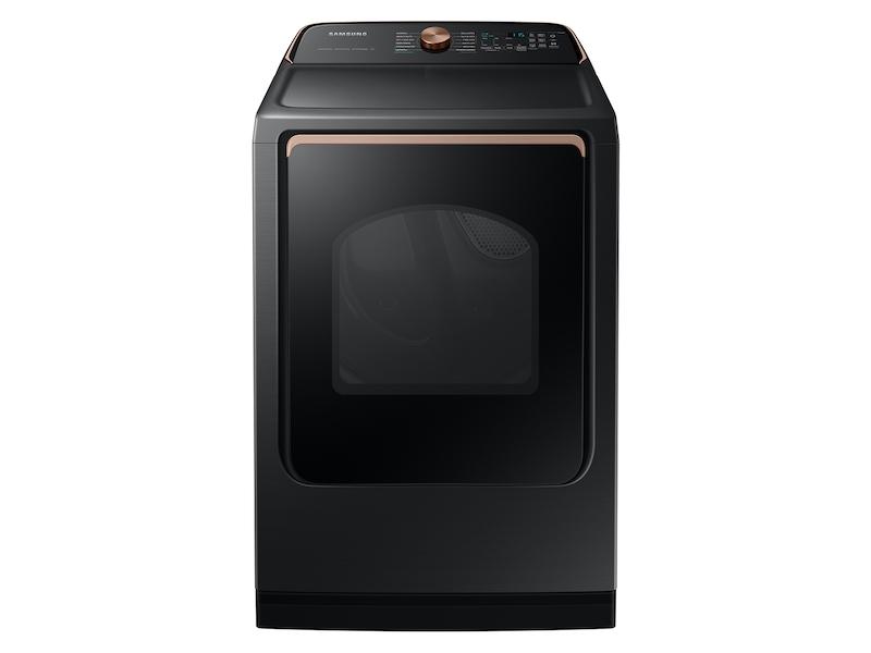 7.4 cu. ft. Smart Electric Dryer with Pet Care Dry and Steam Sanitize+ in Brushed Black