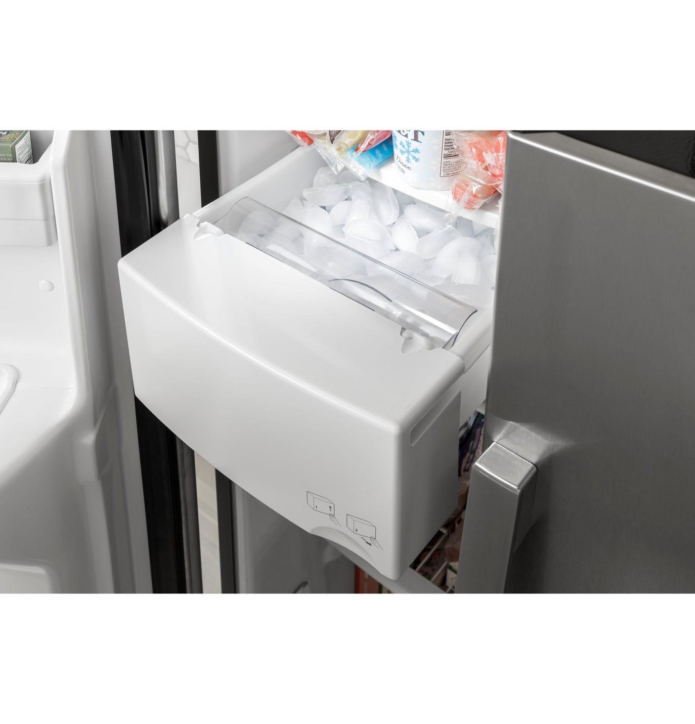 GE® ENERGY STAR® 25.3 Cu. Ft. Side-By-Side Refrigerator