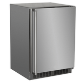 24-In Outdoor Built-In Refrigerator Freezer with Door Style - Stainless Steel