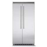 Marvel Professional Built-In 42" Side-by-Side Refrigerator Freezer - Marvel Professional Built-In 42" Side-by-Side Refrigerator Freezer - Stainless Steel Doors, Slim Designer Handles