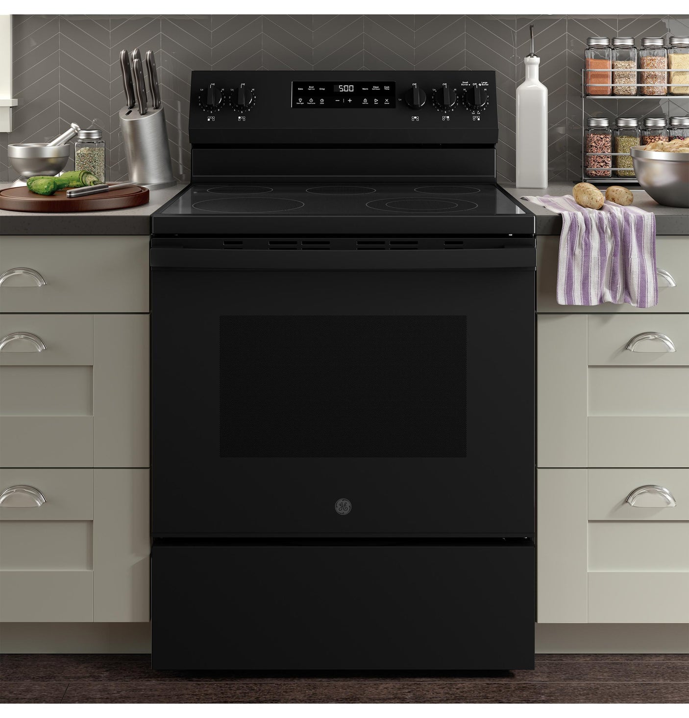 GE® 30" Free-Standing Electric Range with Crisp Mode