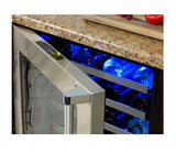 24" High Efficiency Single Zone Wine Cellar - Panel Overlay, Frame Ready Glass Door - Integrated Left Hinge