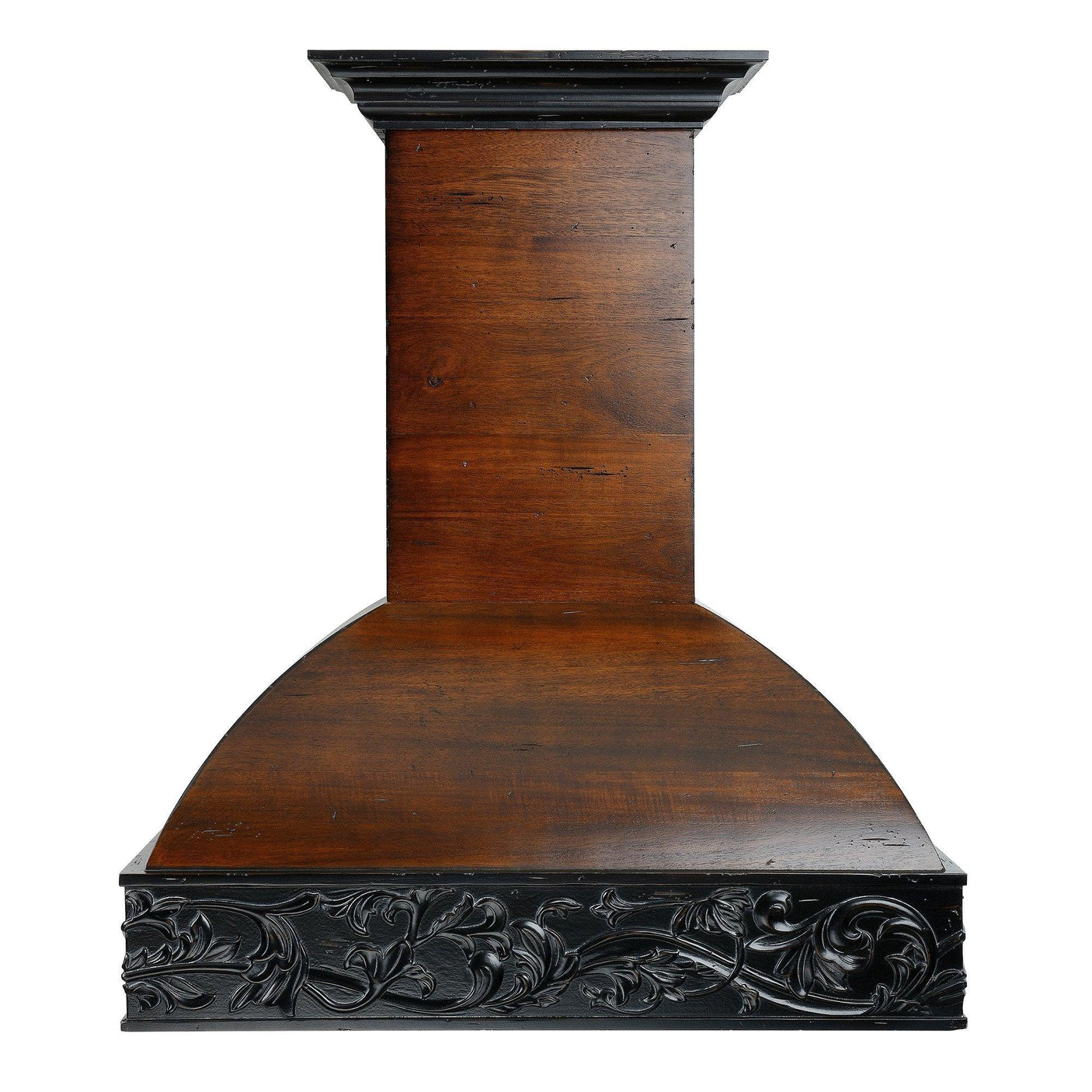 ZLINE Designer Wooden Wall Mount Range Hood in Antigua and Walnut - Includes Motor (393AR)