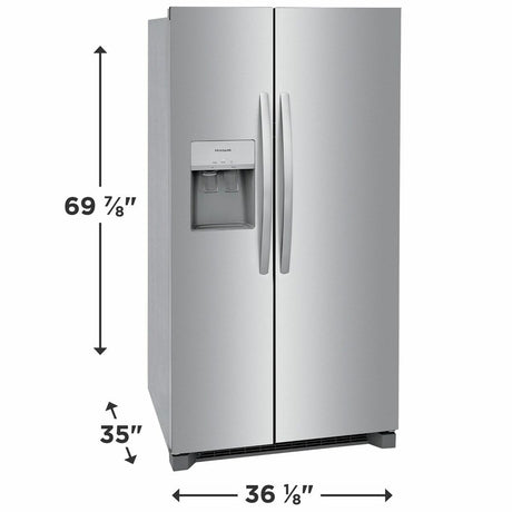 Frigidaire 26 Cu. Ft. 36" Standard Depth Side by Side Refrigerator