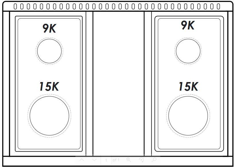 FGRT304 30" Gas Rangetop with 4 Sealed Italian Burners, Edge to Edge Grates, Gas Convertible, Heavy Duty Stainless Steel Knobs, in Stainless Steel