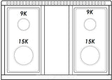 FGRT304 30" Gas Rangetop with 4 Sealed Italian Burners, Edge to Edge Grates, Gas Convertible, Heavy Duty Stainless Steel Knobs, in Stainless Steel