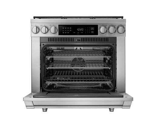 Dual Fuel Pro Range, Silver Stainless Steel, Natural Gas