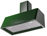 Nostalgie 36 Inch Emerald Green Wall Mount Convertible Range Hood