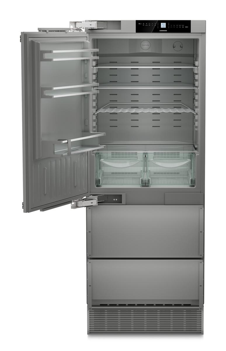 Combined refrigerator-freezer with NoFrost for integrated use