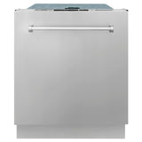 ZLINE 24 in. Top Control Dishwasher with Stainless Steel Tub and Traditional Style Handle, 52dBa (DW-24) [Color: Stainless Steel]