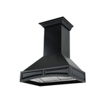 ZLINE Wooden Wall Mount Range Hood in Black - Includes Motor (321CC)