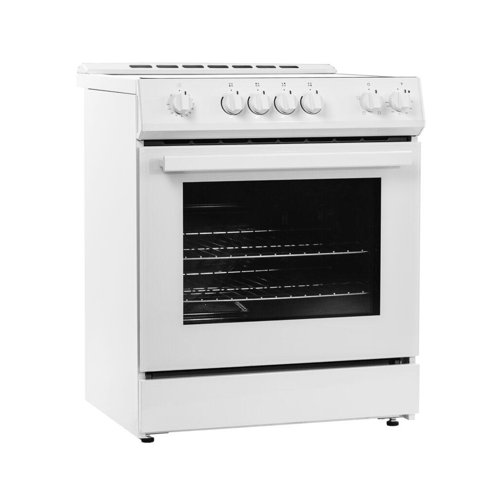 Danby 30"" Slide in Smooth Top Electric Range with Knob Controls in White