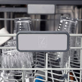 ZLINE Autograph Edition 24" 3rd Rack Top Touch Control Tall Tub Dishwasher in DuraSnow Stainless Steel with Accent Handle, 45dBa (DWMTZ-SN-24) [Color: Champagne Bronze]