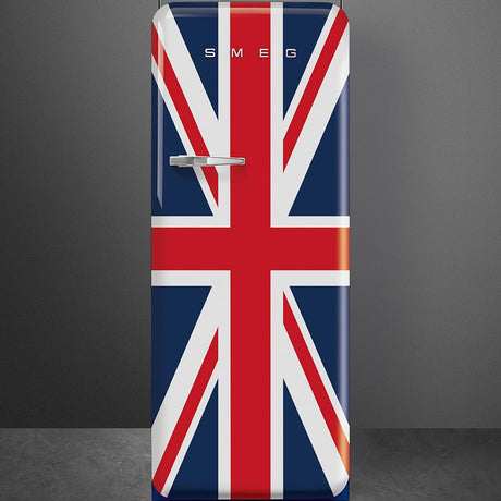 Approx 24" 50'S Style Refrigerator with ice compartment, Union Jack, Right hand hinge