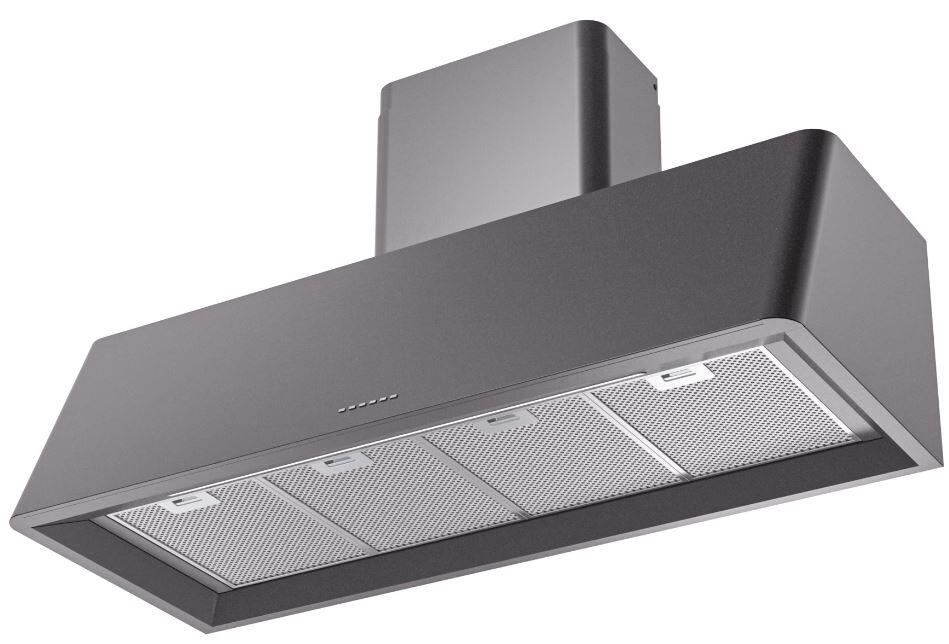 Nostalgie 48 Inch Matte Graphite Wall Mount Convertible Range Hood