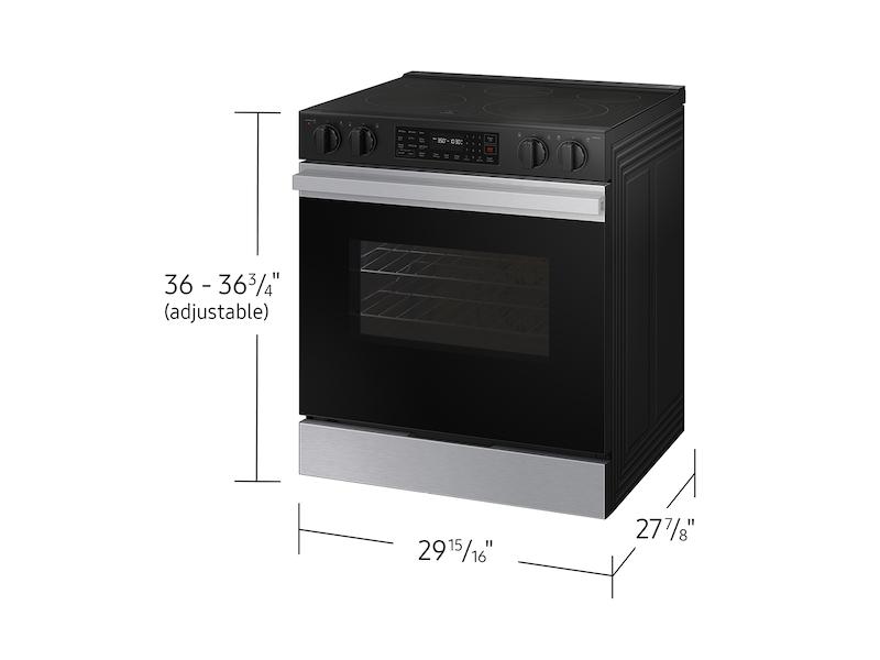 Bespoke 6.3 cu. ft. Smart Slide-In Electric Range with Precision Knobs in Stainless Steel