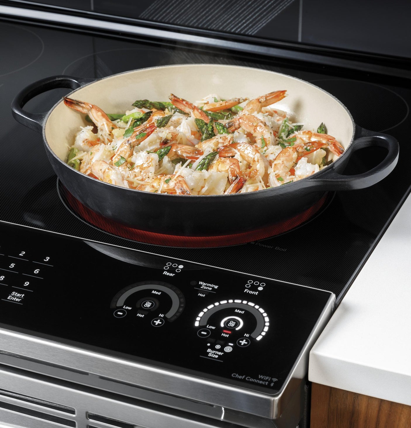 GE Profile™ 30" Smart Slide-In Electric Convection Range with No Preheat Air Fry