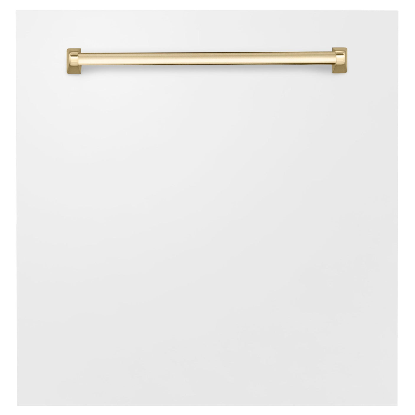 ZLINE 24" Autograph Edition Monument Dishwasher Panel in White Matte (DPMTZ-WM-24) [Color: Gold]