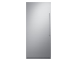 36 Inch Column Refrigerator Transitional Style / Silver Stainless / Left Hinge